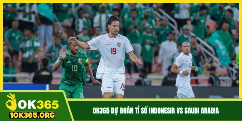 OK365 dự đoán tỉ số Indonesia vs Saudi Arabia
